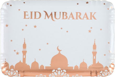 Serveringsfat Eid Mubarak Roséguld - 5-pack