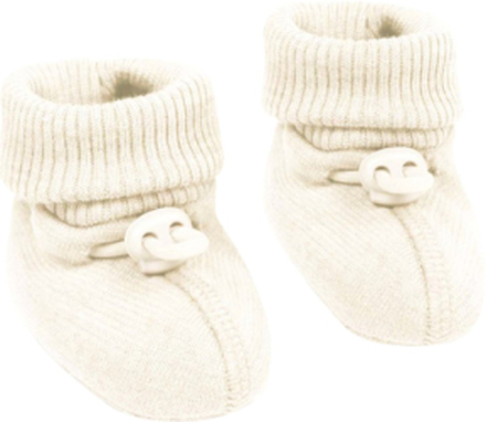 Booties, Merino Wool, Offwhite Shoes Baby Booties Cream Smallstuff