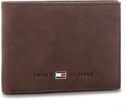 Stor herrplånbok Tommy Hilfiger Johnson Mini CC Flap AM0AM00662 Brun