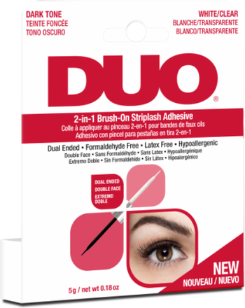 DUO 2-In-1 Brush-On Lash Adhesive Dark/Clear