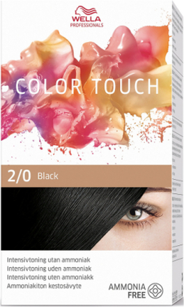 Wella Professionals Color Touch Pure Naturals 2/0 130 Ml Beauty WOMEN Hair Care Color Treatments Svart Wella Professionals*Betinget Tilbud