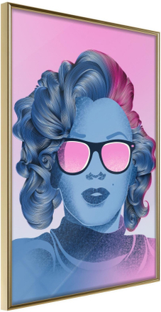 Inramad Poster / Tavla - Pop Culture Icon - 40x60 Guldram