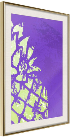 Inramad Poster / Tavla - Strong Contrast - 40x60 Guldram med passepartout
