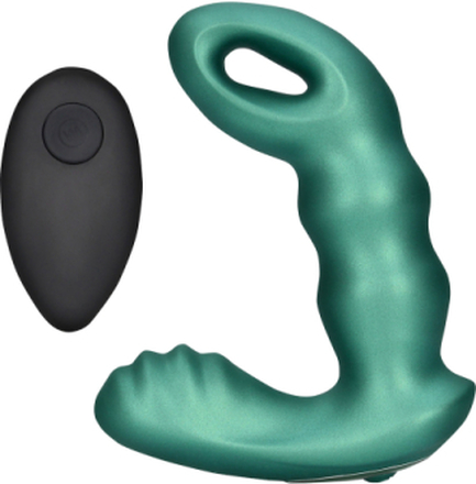 Ouch!: Beaded Vibrating Prostate Massager with Remote