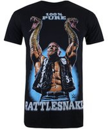 WWE Men's Stone Cold Rattlesnake T-Shirt - Black - S