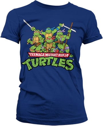 Turtles Distressed Group Girly T-shirt, T-Shirt