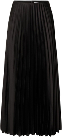 Slftina Hw Ankle Plisse Skirt Noos Skirts Black Selected Femme