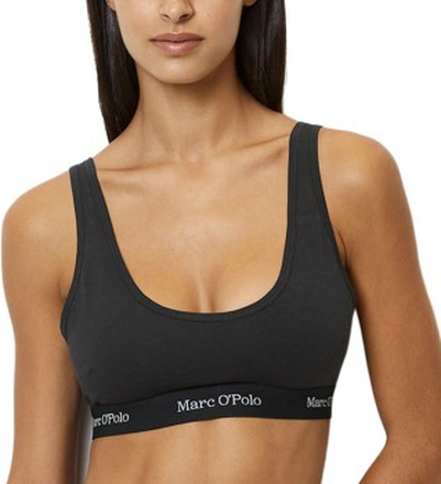 Marc O Polo Scoop Neck Bralette Bh Sort bomuld X-Large Dame