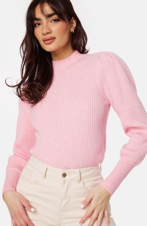 ONLY Katia L/S Highneck Pullover Light Pink Detail:Me XL