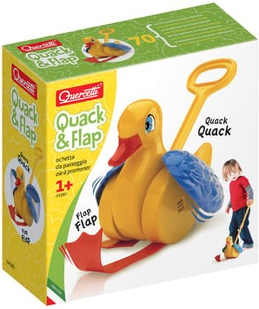 Quercetti Quack & Flap skubbelegetøj: And