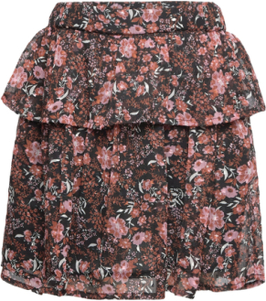 Skirt Flower Dobby Dresses & Skirts Skirts Short Skirts Multi/patterned Creamie