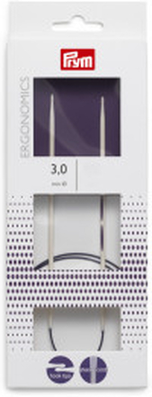 Prym Ergonomics Rundstickor Plast 60cm 3,00mm / 23.6in US2