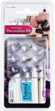 Nail & Body Decoration Kit Nord Beauty WOMEN Nails Nail Decorations Nude Depend Cosmetic*Betinget Tilbud
