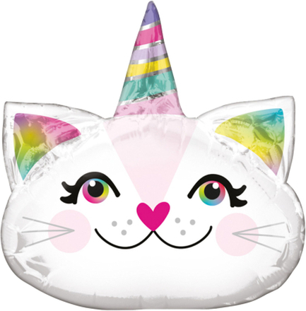Folieballong Mini Katt Unicorn