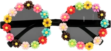 Toppers in concert - Carnaval/verkleed party bril Flowers - Tropisch/hawaii thema - plastic - volwassenen