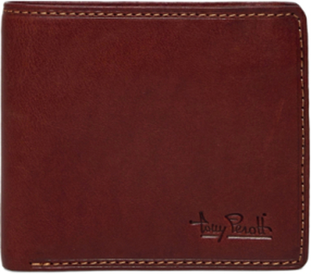 Billfold With Coin Zipper Pocket Accessories Wallets Classic Wallets Brun Tony Perotti*Betinget Tilbud