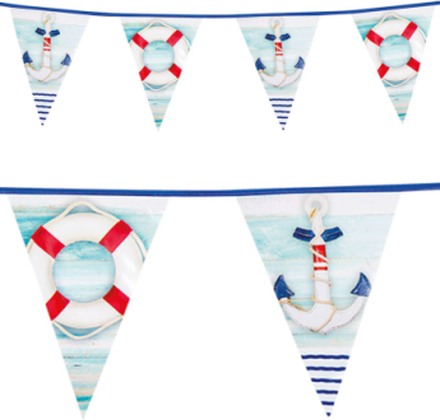 Maritimt Flaggbanner 6 Meter - Sailor Party