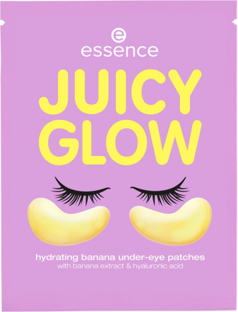 essence JUICY GLOW Hydrating Banana Under-Eye Patches Banana Beam