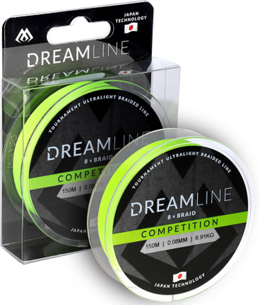 Mikado Dreamline Competition 150 m fluorgrön flätlina 0,20mm