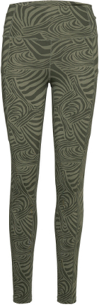 Zebra-Print Stretch Jersey Legging Bottoms Leggings Green Lauren Ralph Lauren