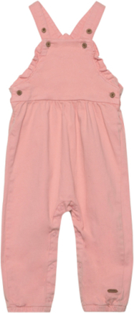 Overall Twill Bottoms Dungarees Pink Minymo
