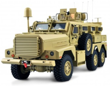 Fjernstyret lastbil U.S. Militærkøretøj MRAP 6X6 RTR 1:12