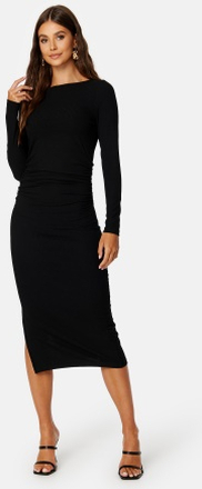 BUBBLEROOM Minea drapy dress Black XL