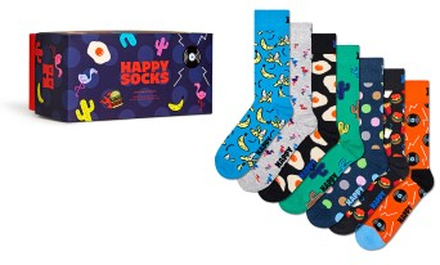 Happy socks Strømper 7P Seven Days Socks Gift Set Flerfarvet bomuld Str 36/40