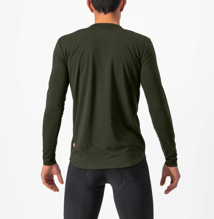 Castelli Unlimited Merino Long Sleeve - XL - Militray Green