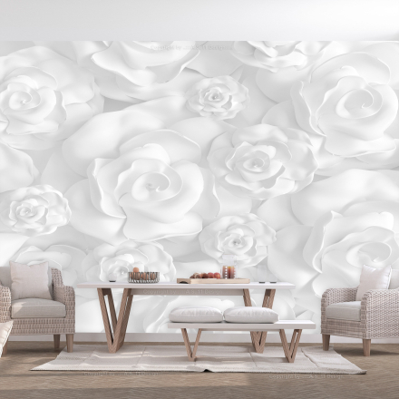 Fototapet - Plaster Flowers - 200 x 140 cm