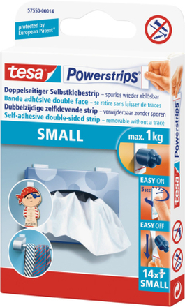 14x Powerstrips zelfklevend small Tesa