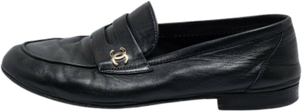 Pre-eide Leather CC Penny Loafers Størrelse 39.5