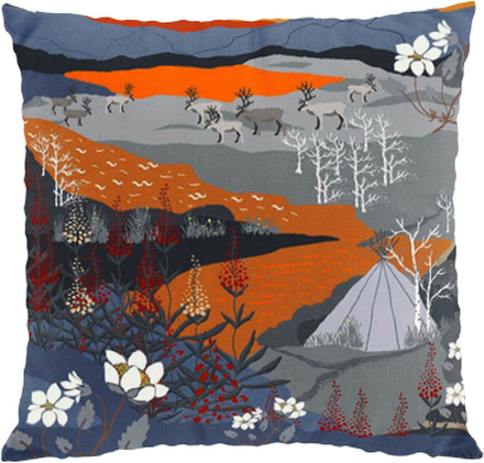 Fjällvandring Orange kuddfodral Arvidssons Textil