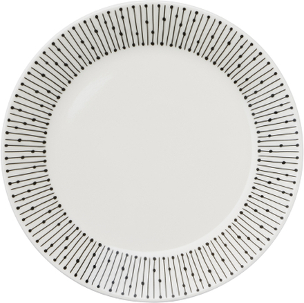 Arabia - Mainio Sarastus tallerken 15 cm hvit/svart