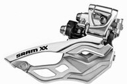 SRAM XX Down Swing Framväxel 2x10-växlar, 38.2 Klämma, Bottom Pull