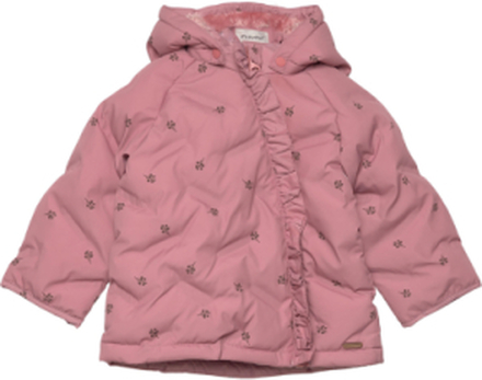 Jacket Quilted Aop Outerwear Jackets & Coats Quilted Jackets Pink Minymo
