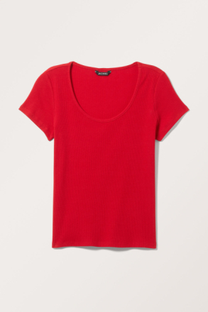 Slim Fit Short Sleeve T-shirt - Red