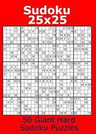Sudoku 25x25 50 Giant Hard Sudoku Puzzles