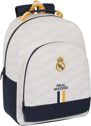 Skolryggsäck Real Madrid C.F. Vit 32 x 42 x 15 cm