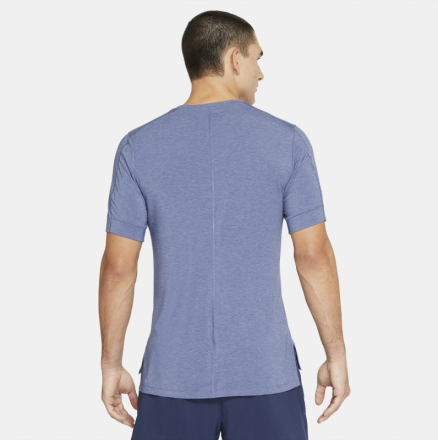 Nike Yoga Dri-FIT Men's Short-Sleeve Top - Blue