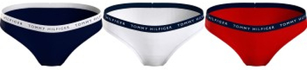 Tommy Hilfiger Trusser 3P Recycled Essentials Bikini Rød/Blå X-Large Dame