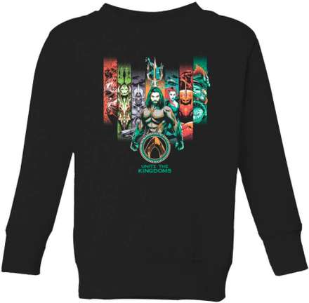 Aquaman Unite The Kingdoms Kids' Sweatshirt - Black - 7-8 Years - Black