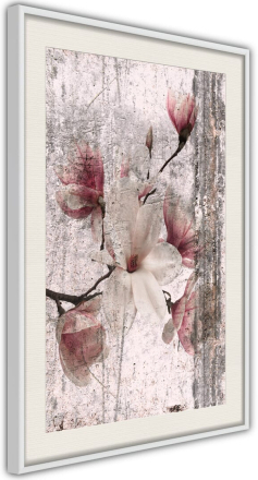 Plakat - Queen of Spring Flowers I - 40 x 60 cm - Hvid ramme med passepartout