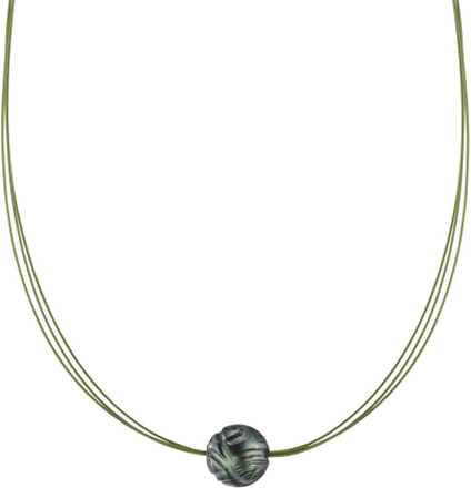 Rhomberg Damen Collier Edelstahl grün IP beschichtet Tahitiperle 42 cm