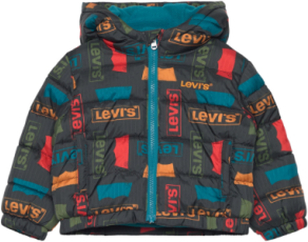 Levi's® Core Printed Puffer Jacket Foret Jakke Blue Levi's