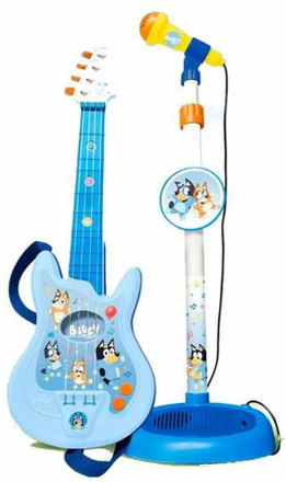 Gitarr för barn Bluey Justerbart Mikrofon 60 x 30 x 17 mm
