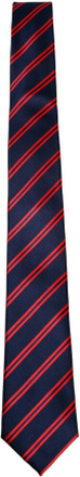 Blå/rød stripete slips