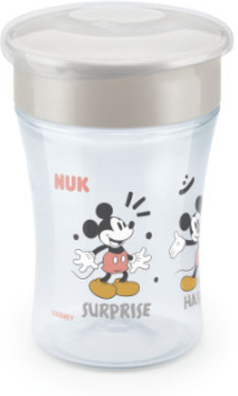NUK Drikkekop Magic Kop Mickey Mouse med 360° drikkekant fra 8 måneder, 230 ml grå