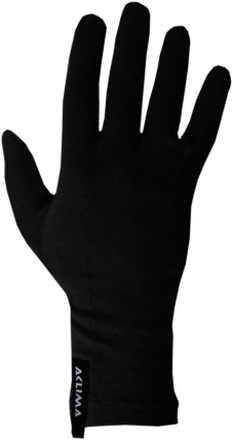 Aclima LightWool Liner Gloves Jet Black Friluftshansker XL/10