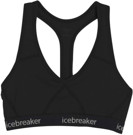 Icebreaker Women's Sprite Racerback Bra Black/Black Underkläder XL